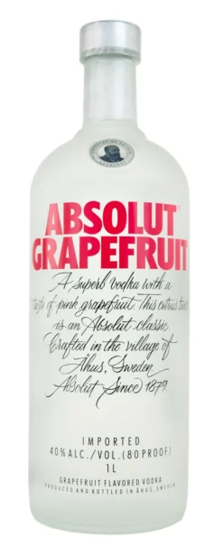 Absolut Ruby Red Grapefruit Flavoured Vodka - 1 Liter 40% Vol