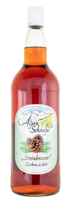 Alpenschnaps Zirbe Zirbenlikör - 1 Liter 30% Vol
