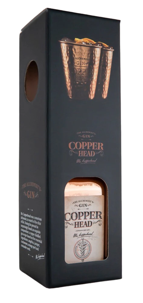 Copperhead The Original + 2 Kupferbecher - 0,5L 40% Vol 2 Copperhead The Original + 2 Kupferbecher - 0,5L 40% Vol – Bild 2