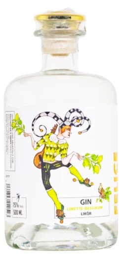 Felice Arlecchino Gin-Likör Limette-Basilikum - 0,5L 25% Vol