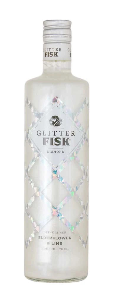 Glitter Fisk Diamond Elderflower & Lime Likör - 0,7L 15% Vol 1 Glitter Fisk Diamond Elderflower & Lime Likör - 0,7L 15% Vol