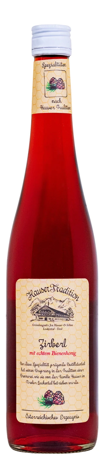 Hauser Tradition Zirberl Honig Likör - 0,7L 21% Vol 1 Hauser Tradition Zirberl Honig Likör - 0,7L 21% Vol