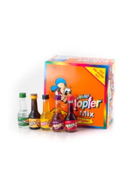 Mix-Paket [25 X 0,02L] Kleiner Klopfer Fun Mix Likör 5 Sorten - 0,5L 17% Vol
