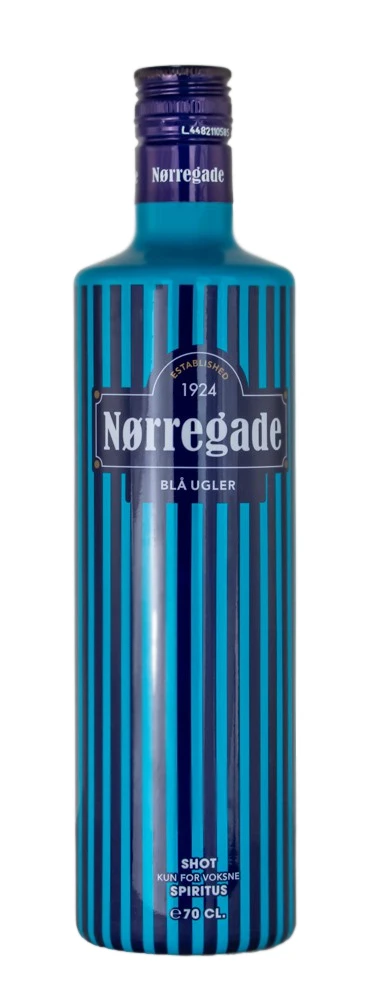 NØRREGADE Blå Ugler Likör - 0,7L 16,4% Vol 1 NØRREGADE Blå Ugler Likör - 0,7L 16,4% Vol