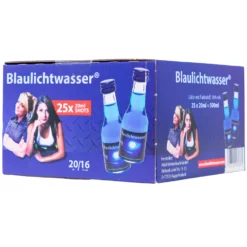 Paket [25 X 0,02L] Blaulichtwasser Box - 0,5L 16% Vol