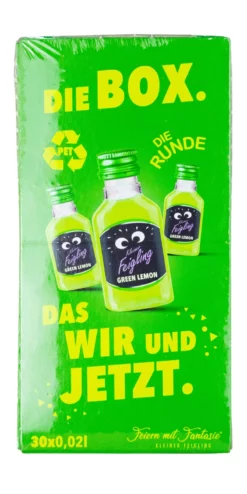 Paket [30 X 0,02L] Kleiner Feigling Green Lemon PET - 0,6L 15% Vol