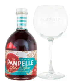 Pampelle Ruby Apero Aperitif + Glas - 0,7L 15% Vol
