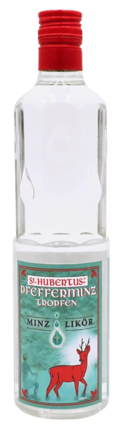 St. Hubertus Pfefferminz Tropfen - 0,5L 18% Vol